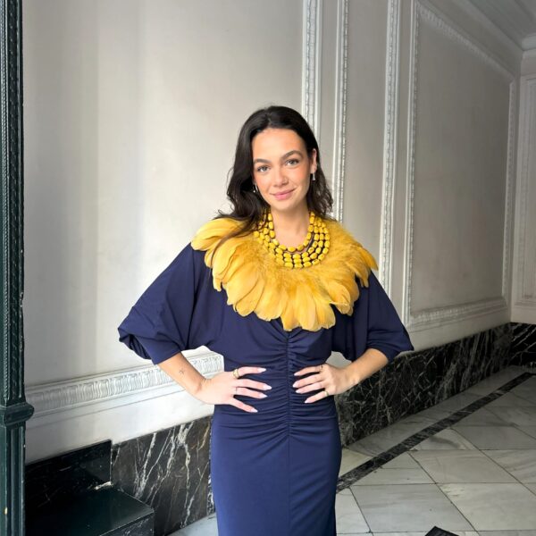 Collar de plumas de Ganso